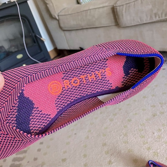 Rothy's Pink Flats Lightweight and Breathable - Picture 6 of 9